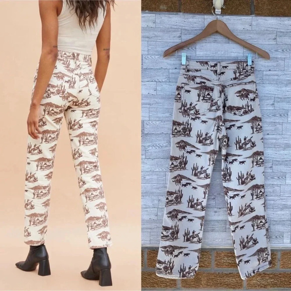 Reformation Sonora high-waisted straight jeans size 23 - Picture 3 of 14